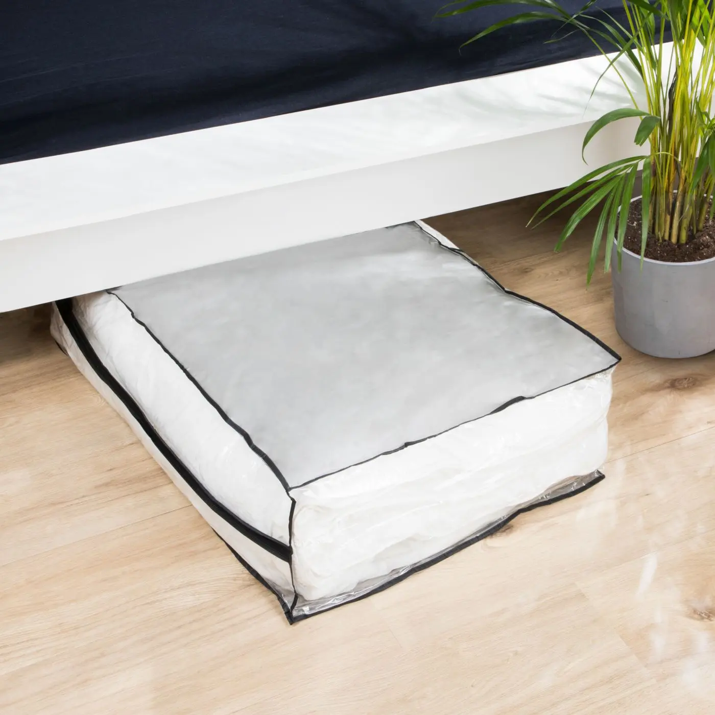 Unterbettkommode 85 x 60 x 25 cm grau