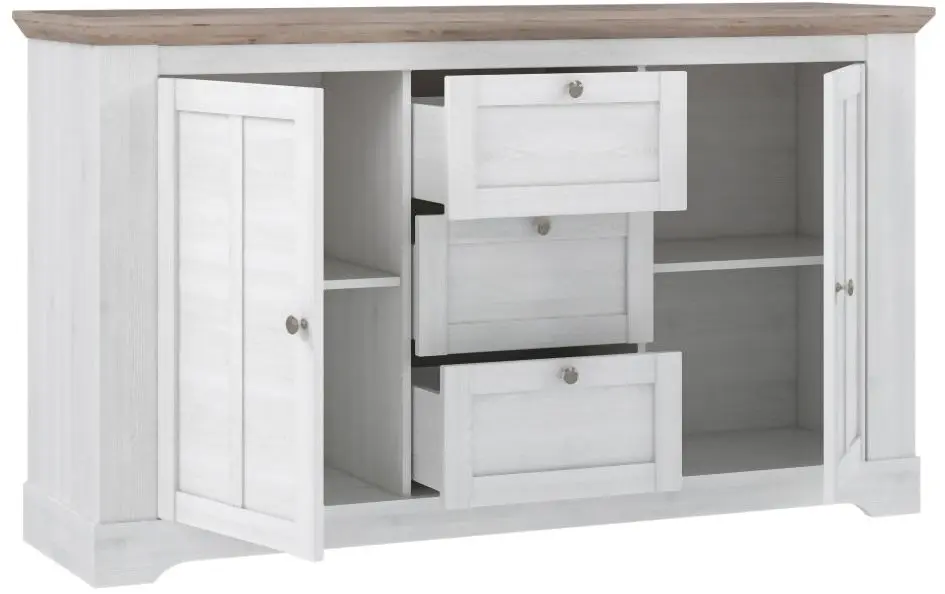 Sideboard Iloppa Schnee Eiche