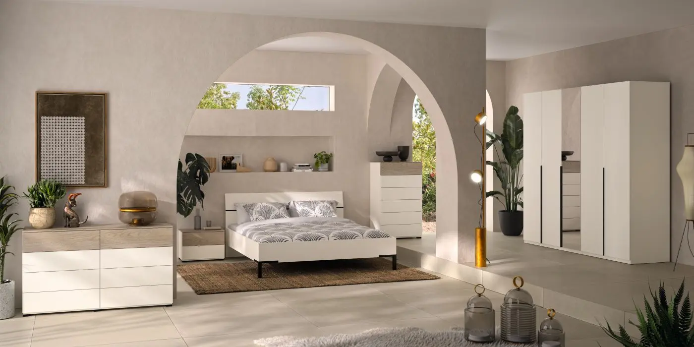 Bett Favorita 180 x 200 cashmere