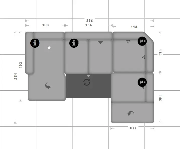 Wohnlandschaft couchliebe. LS23 Bars geprägter Microfaser steel mit Zusatzfunktionen Wohnlandschaft LS23 Bars geprägter Microfaser steel mit Zusatzfunktionen couchliebe.