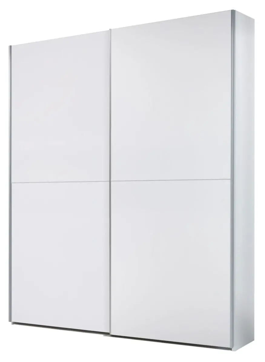 Schwebetürenschrank Time 2-türig weiß