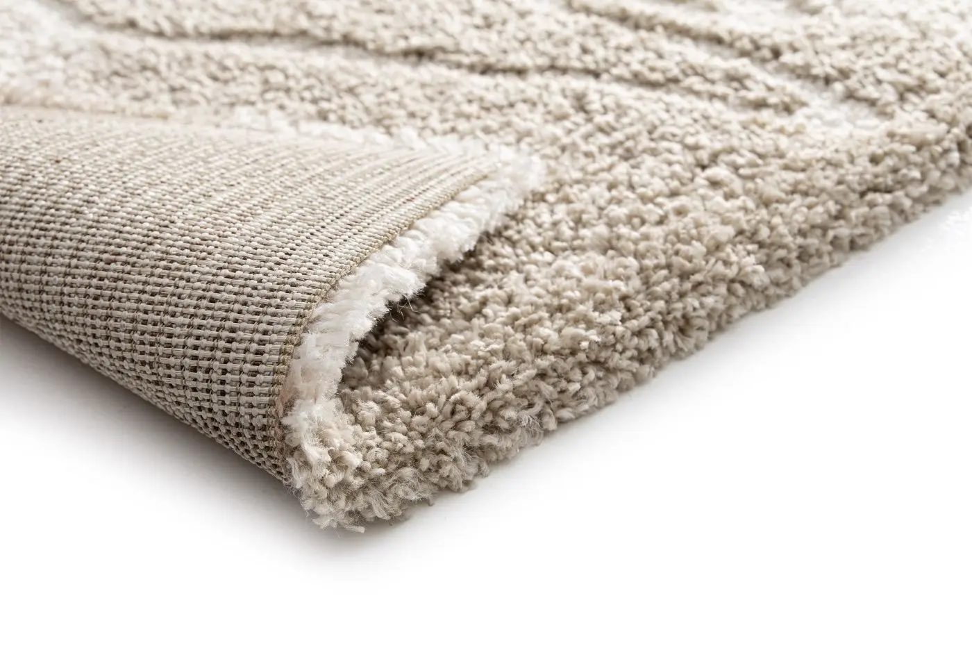 Teppich Embrace 120 x 170 cm beige mit Muster