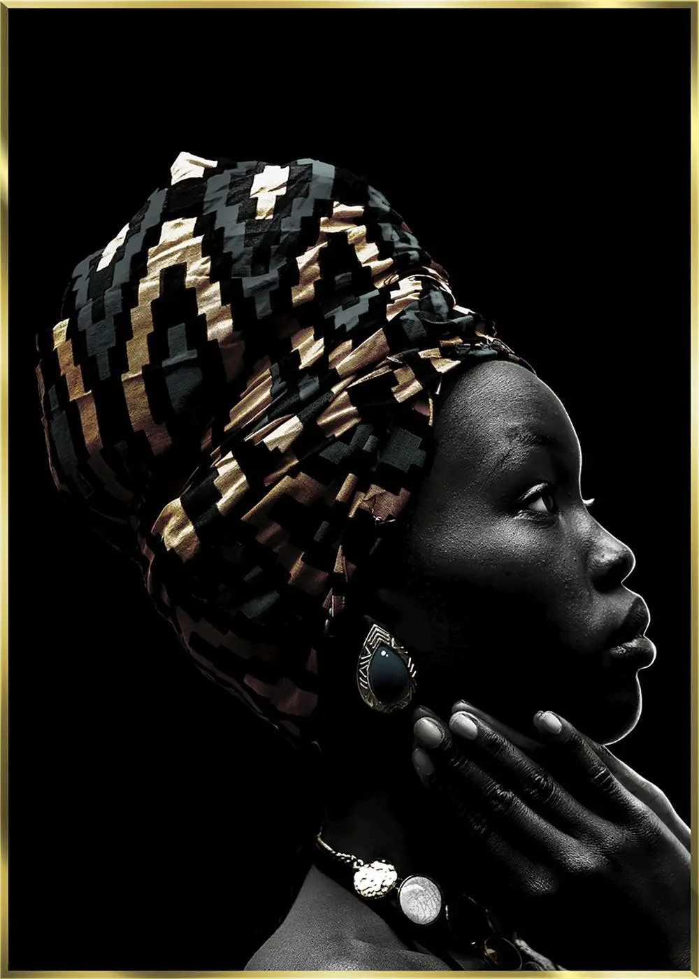 Glasbild African Jewel 80 x 120 cm