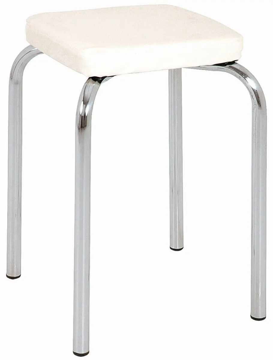 Stapelhocker Pik-As weiß