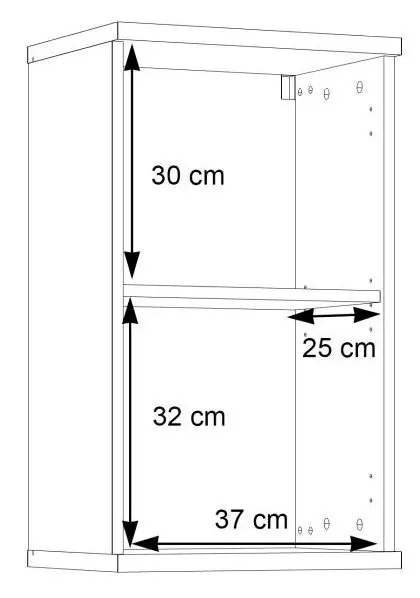 Badhängeschrank Veris Sonoma Eiche/weiß
