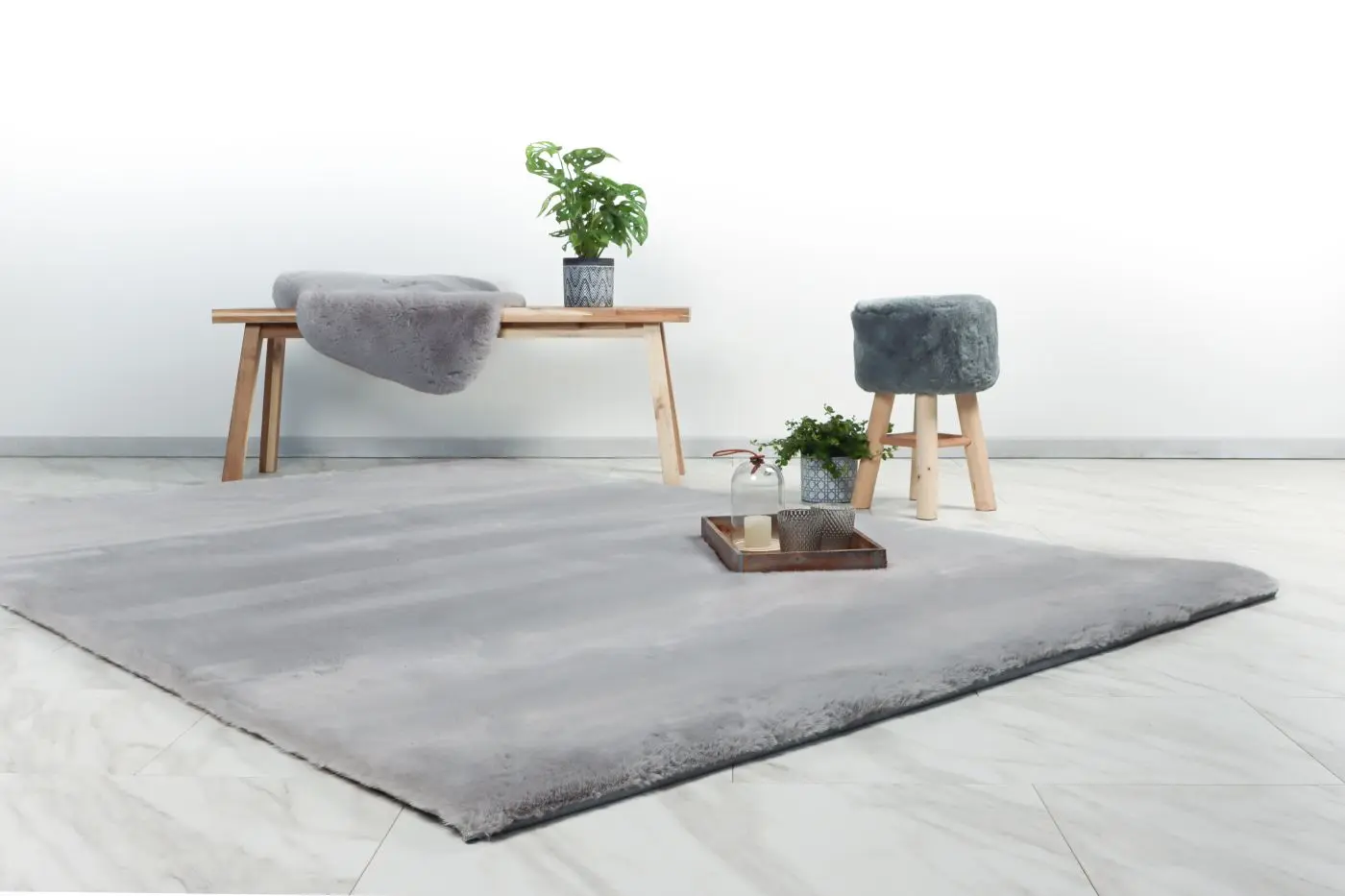 Teppich Heaven 120 x 170 cm silver