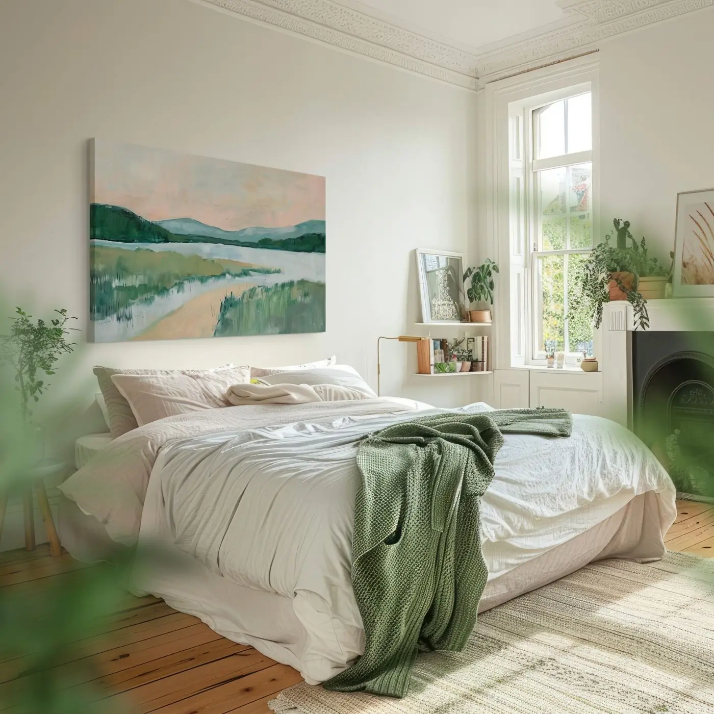 Leinwandbild Gouache Lake 70 x 100 cm Leinwandbild Gouache Lake 70 x 100 cm