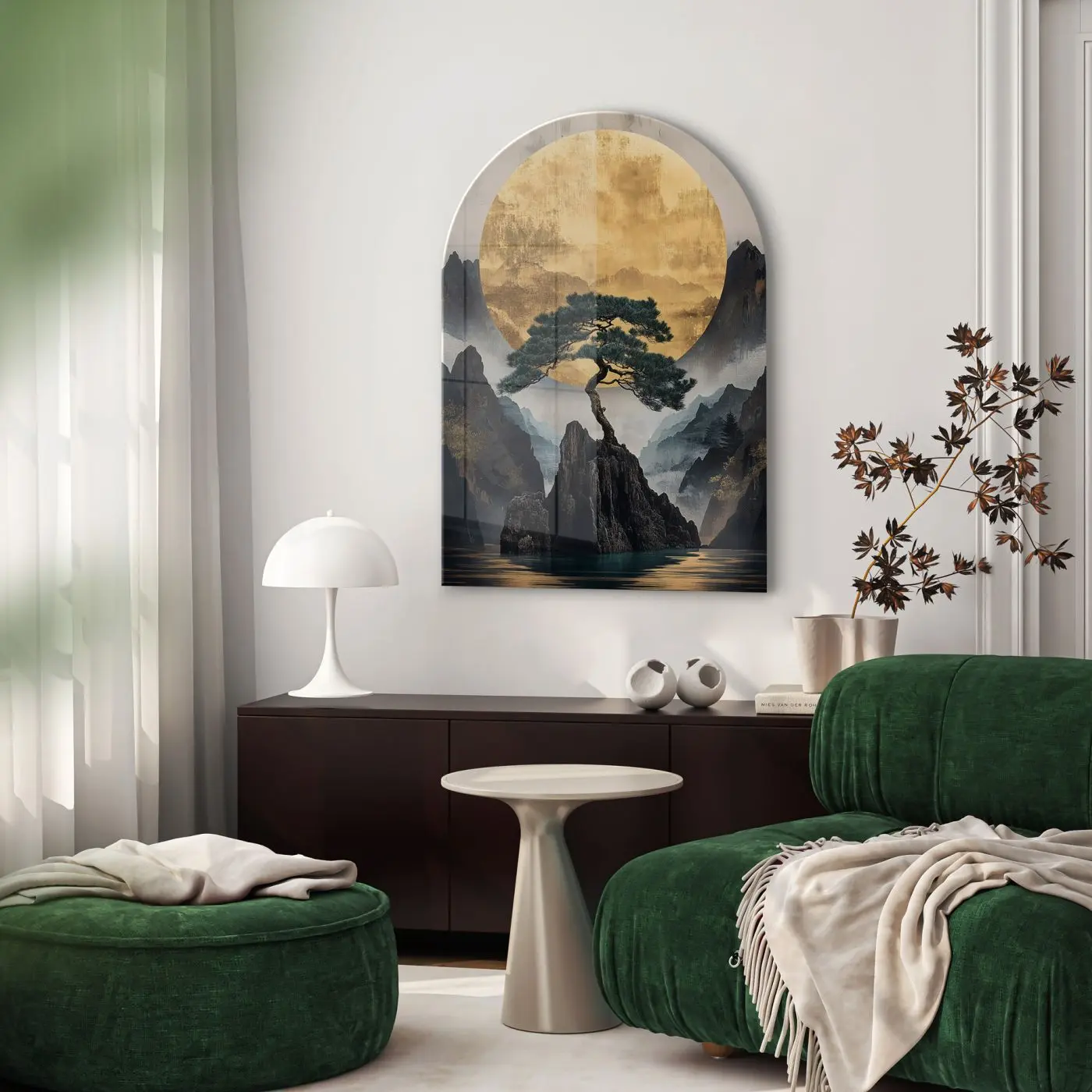 Glasbild gebogen Sato 70 x 100 cm