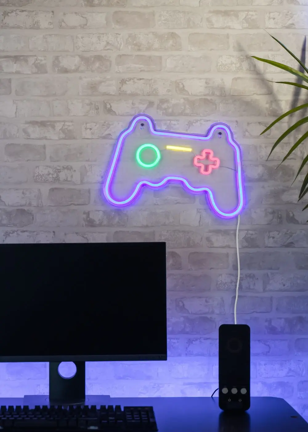 Wandleuchte Gamer mit USB-Anschluss