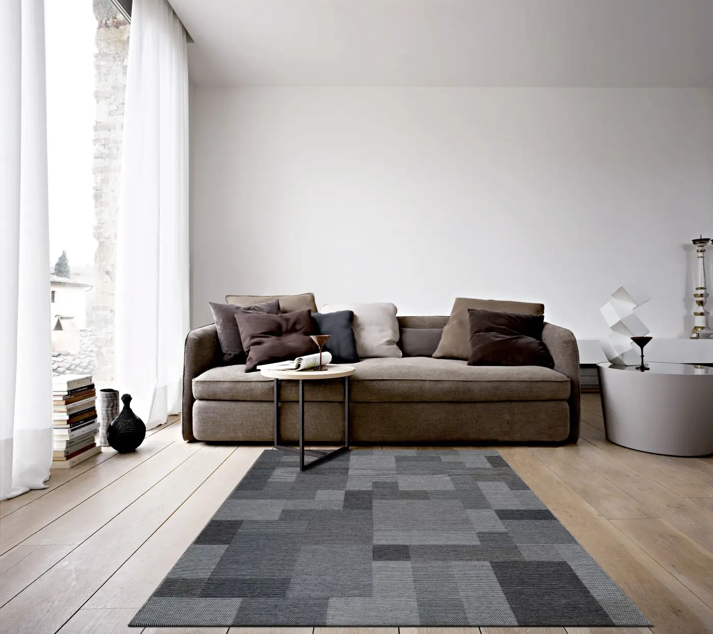 Teppich Newport 160 x 230 cm grau