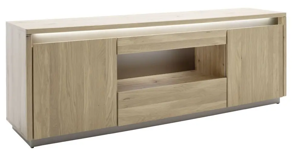 TV-Lowboard Spiekeroog Kristalleiche teilmassiv