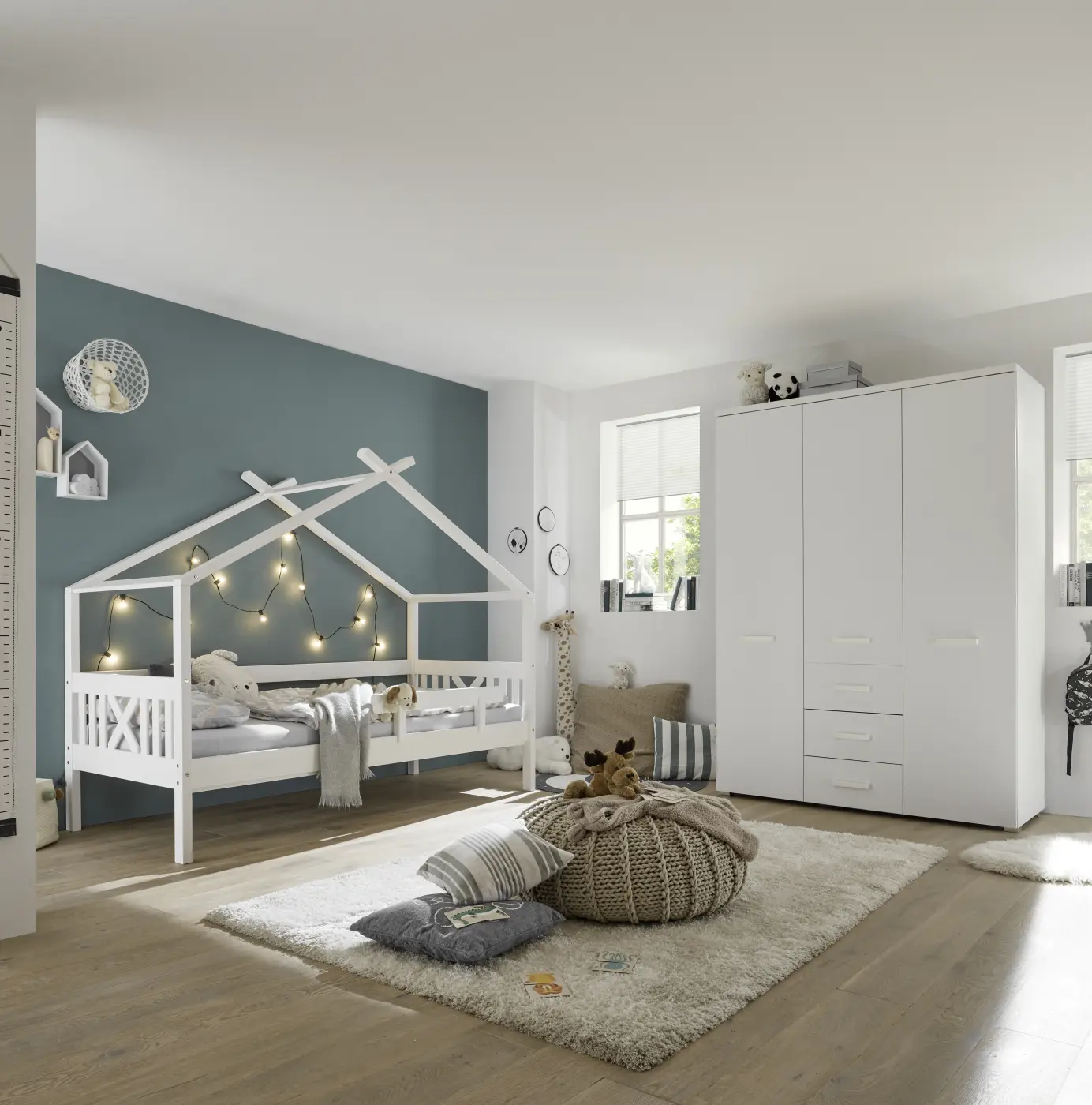 Bett Juletta mit Himmelvorrichtung 90 x 200 cm