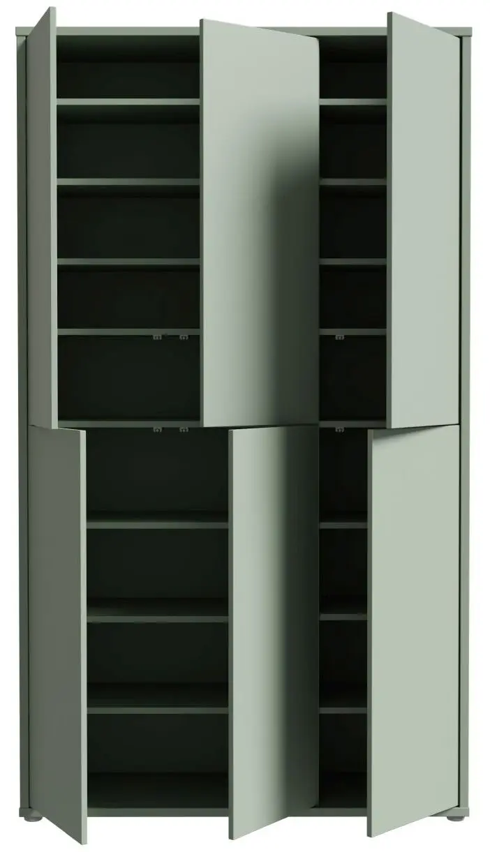Schuhschrank Alice Springs 6-türig salbeifarbig