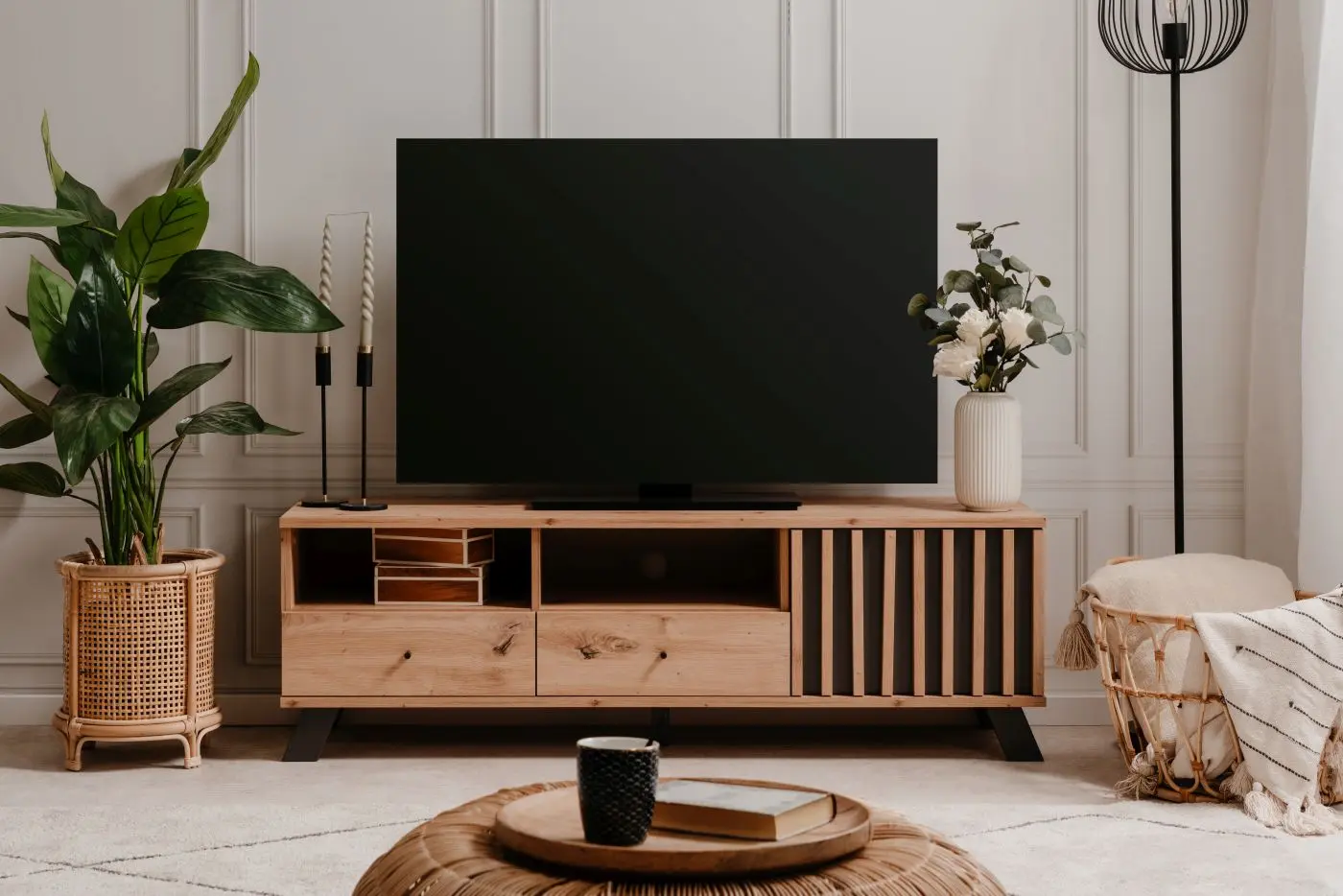 TV-Lowboard Medan Artisan Eiche/anthrazit