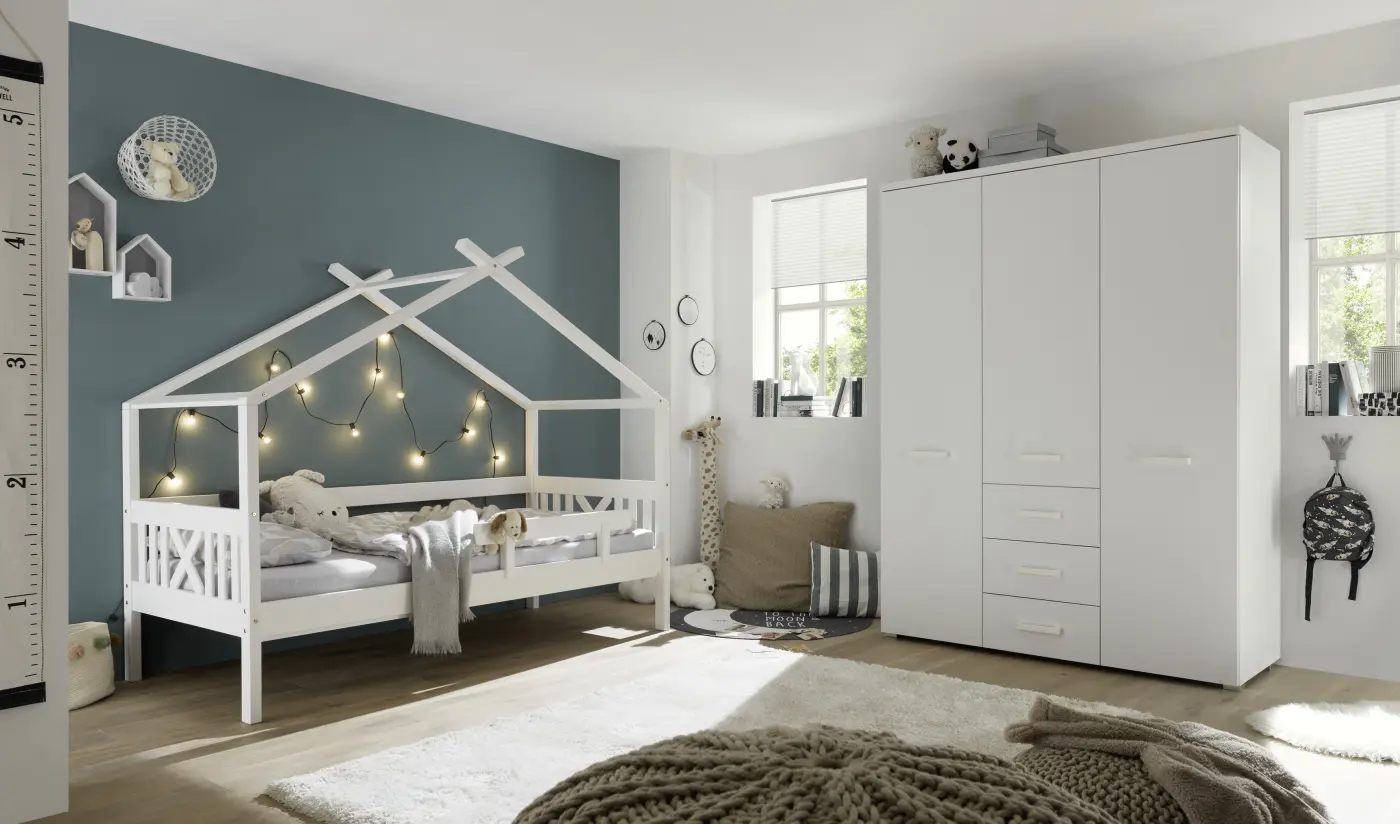 Bett Juletta mit Himmelvorrichtung 90 x 200 cm