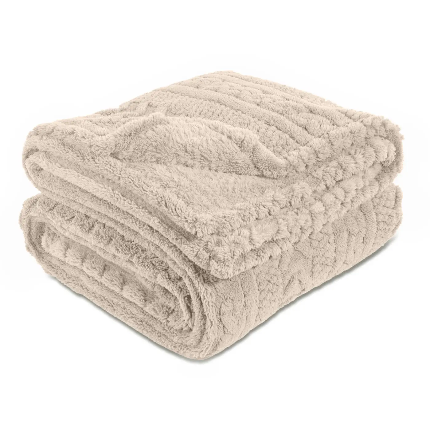 Kuscheldecke Meran 150 x 200 cm offwhite