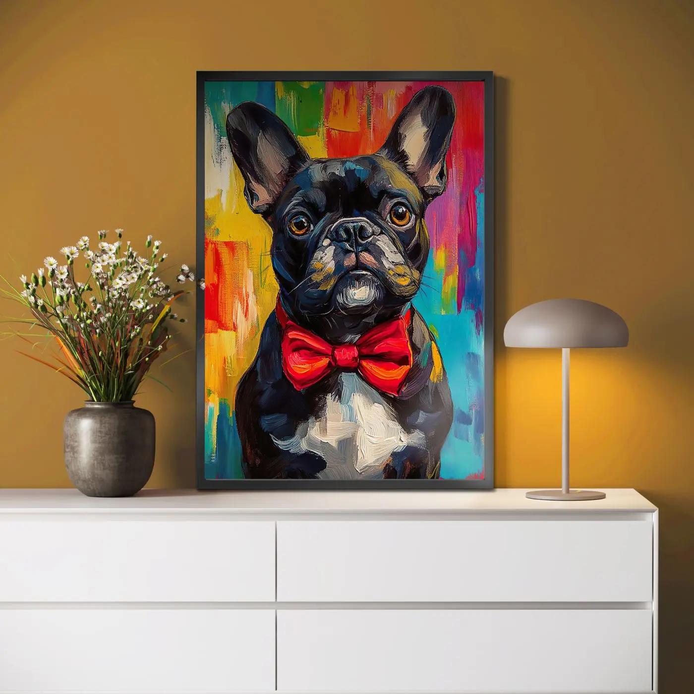 Bild gerahmt Bobby 50 x 70 cm