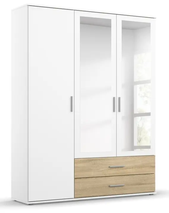 Drehtürenschrank Rasant-Extra 3-türig weiß