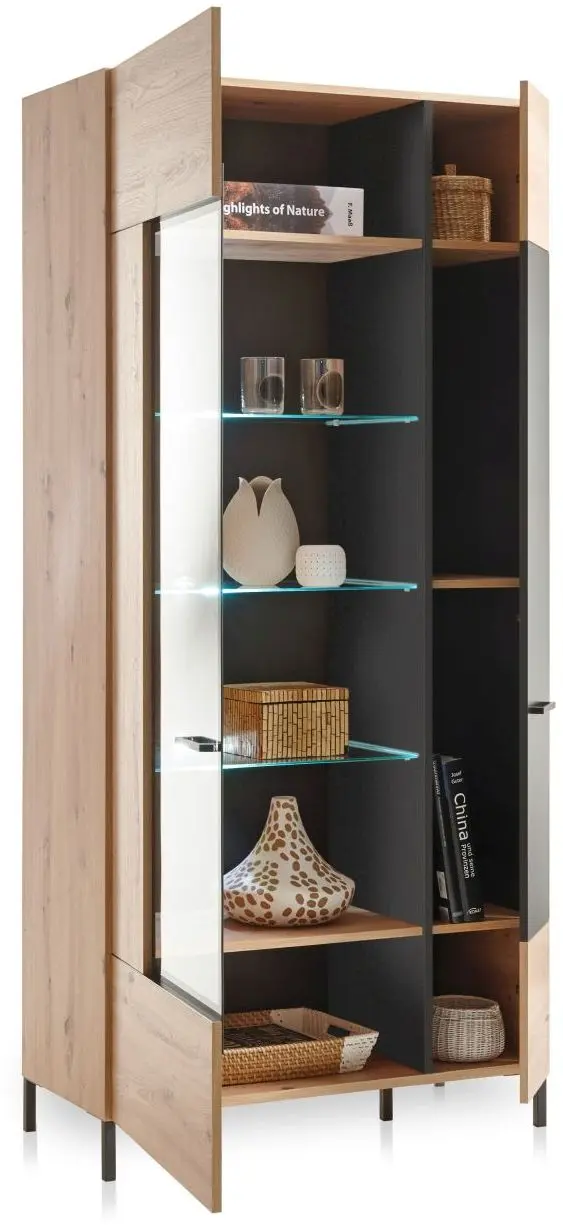 Vitrine Lucas breit 90 x 193 x 42 cm