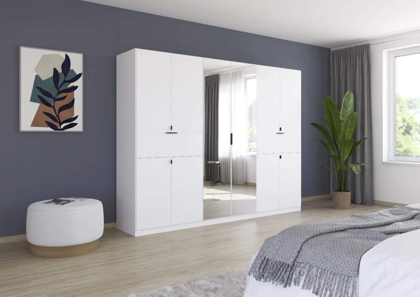 Drehtürenschrank Ticao 10-türig  weiß