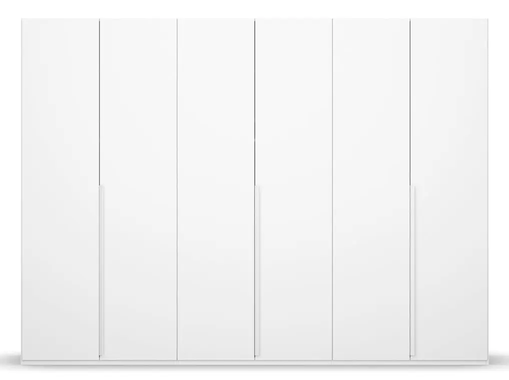 Drehtürenschrank Montclar 6-türig weiß matt