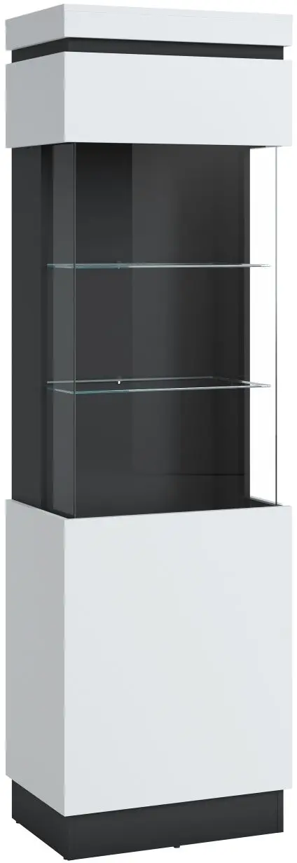 Vitrine Campania weiß/anthrazit