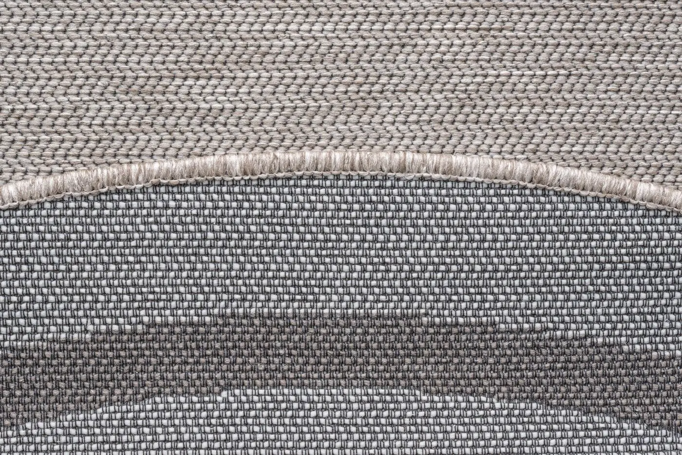 Teppich Newport 160 cm grau, braun rund 