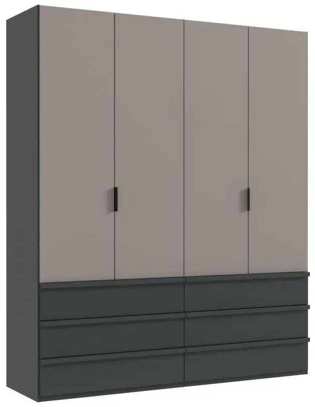 Drehtürenschrank Oxford graphit