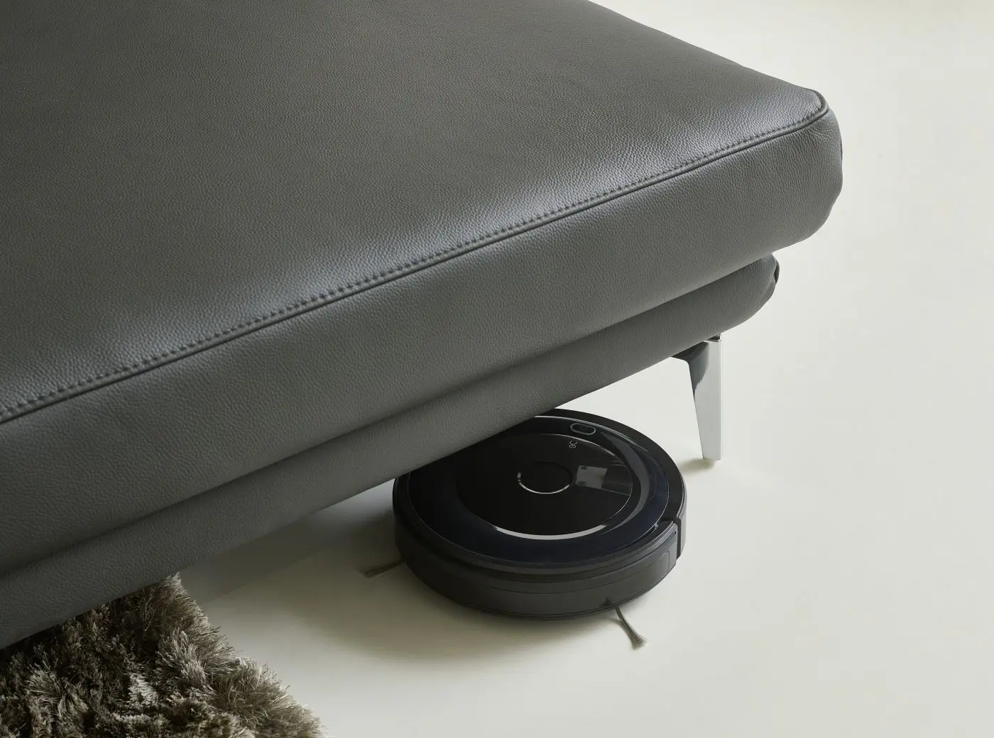 Wohnlandschaft couchliebe. LS821321 Leder schwarz mit Zusatzfunktionen