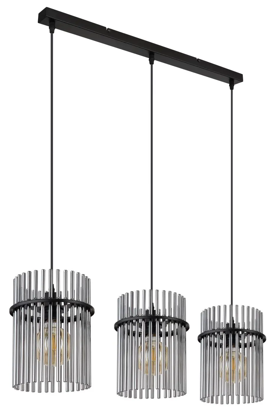 Pendelleuchte Gorley in schwarz matt 