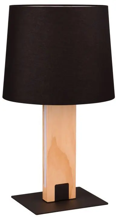 Tischleuchte Rahul 50 x 28 cm schwarz