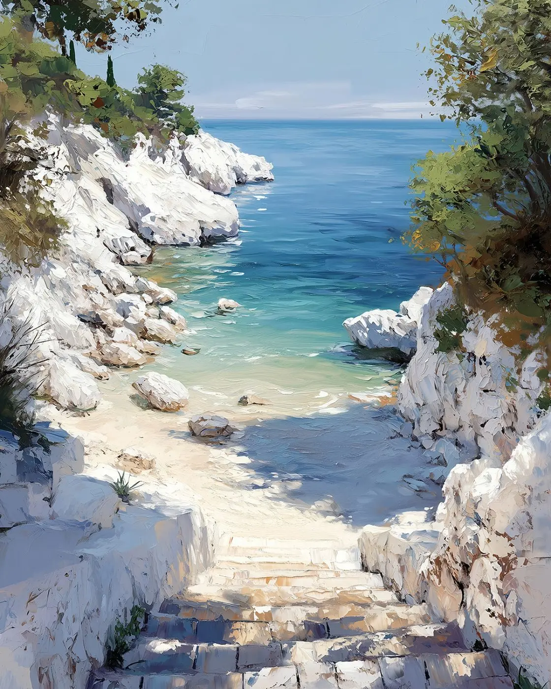 Leinwandbild Secret bay 70 x 100 cm