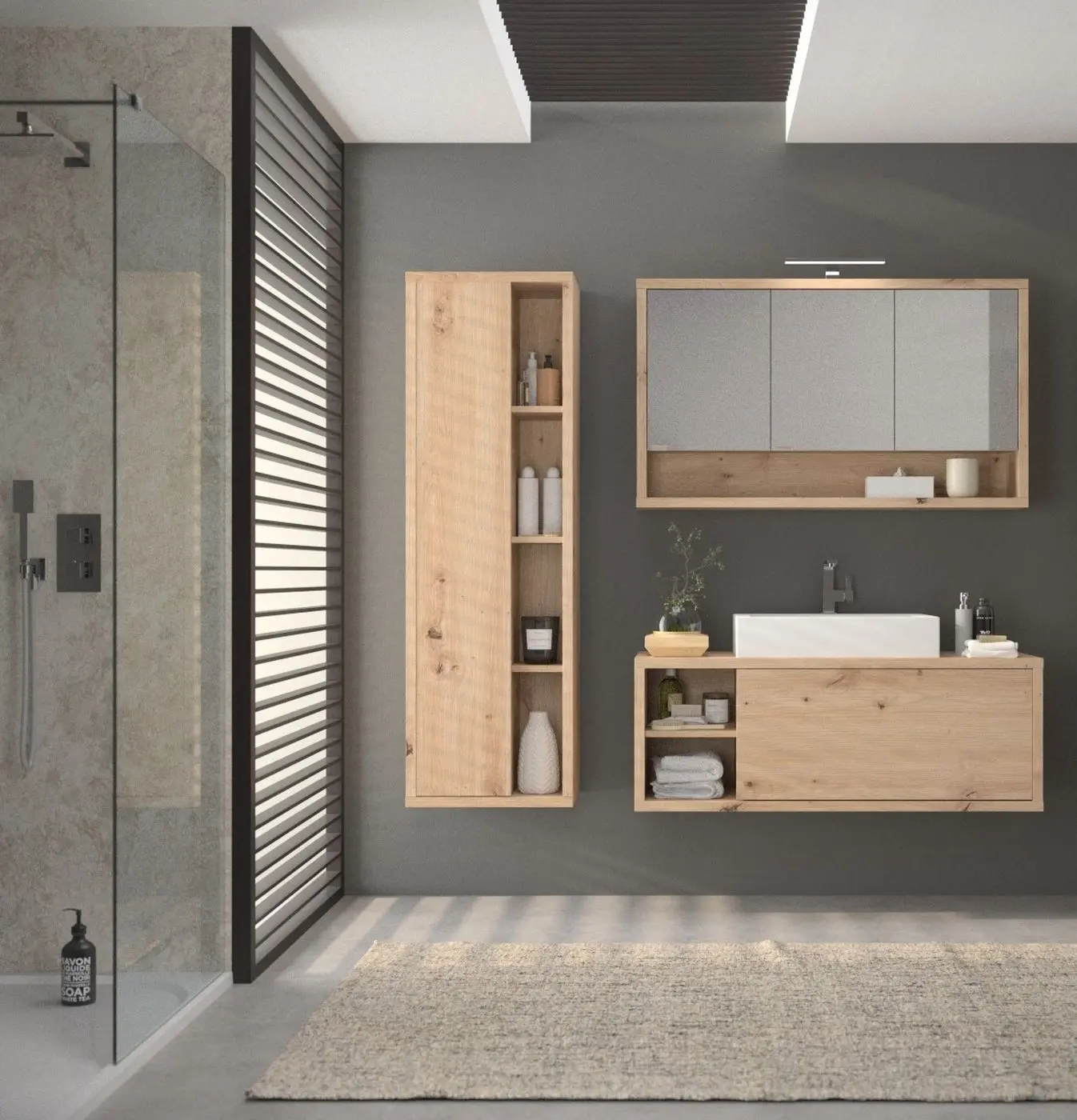 Waschbecken Ladama mit Unterschrank
