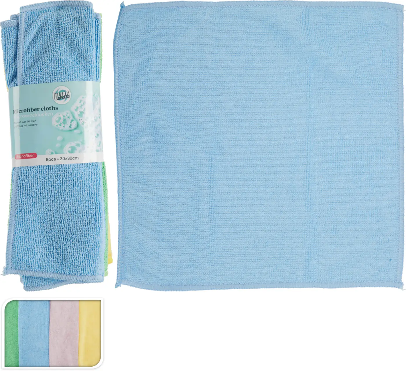 Mikrofasertuchset 8-teilig