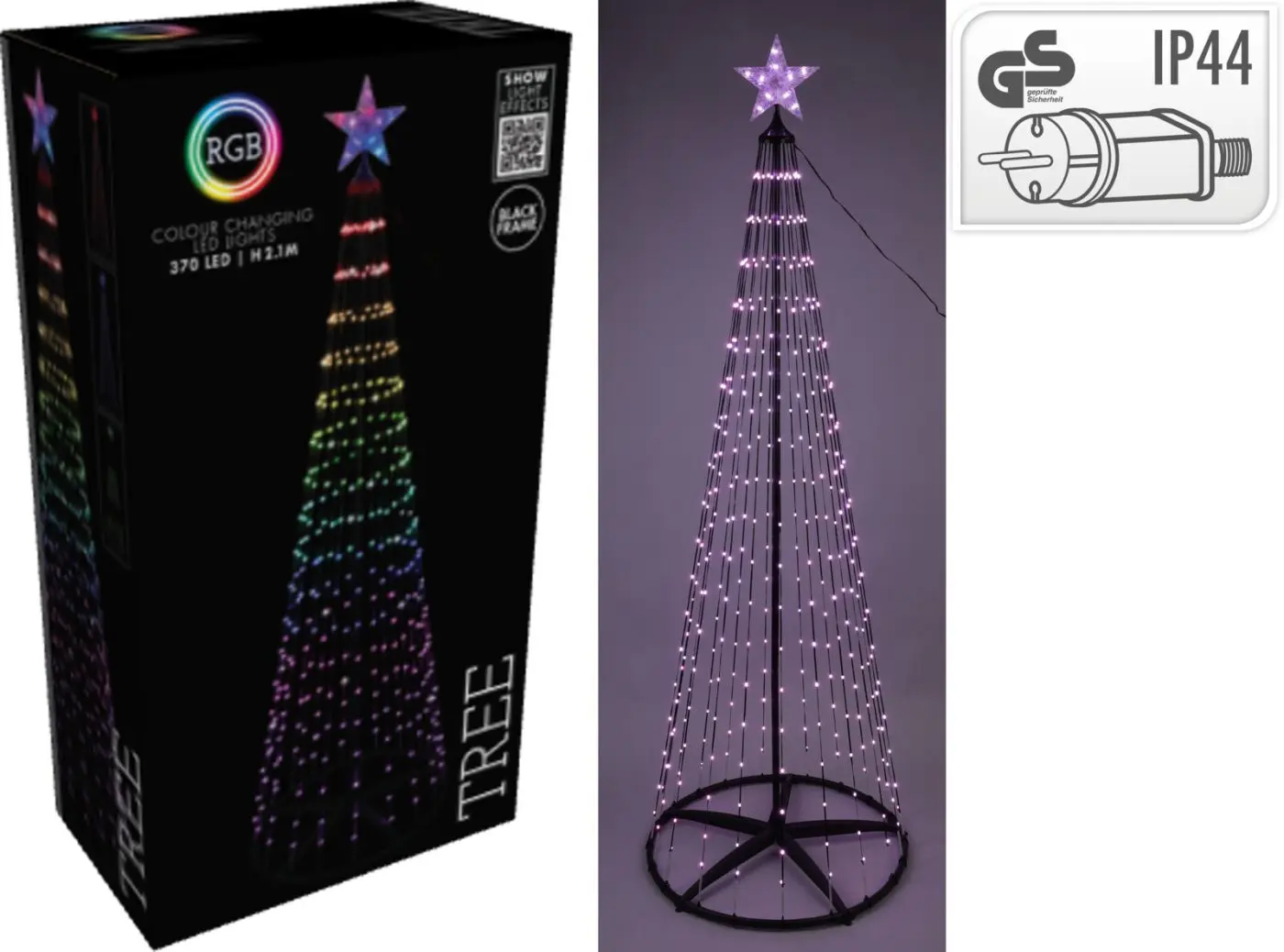 LED Baum 210 cm schwarz