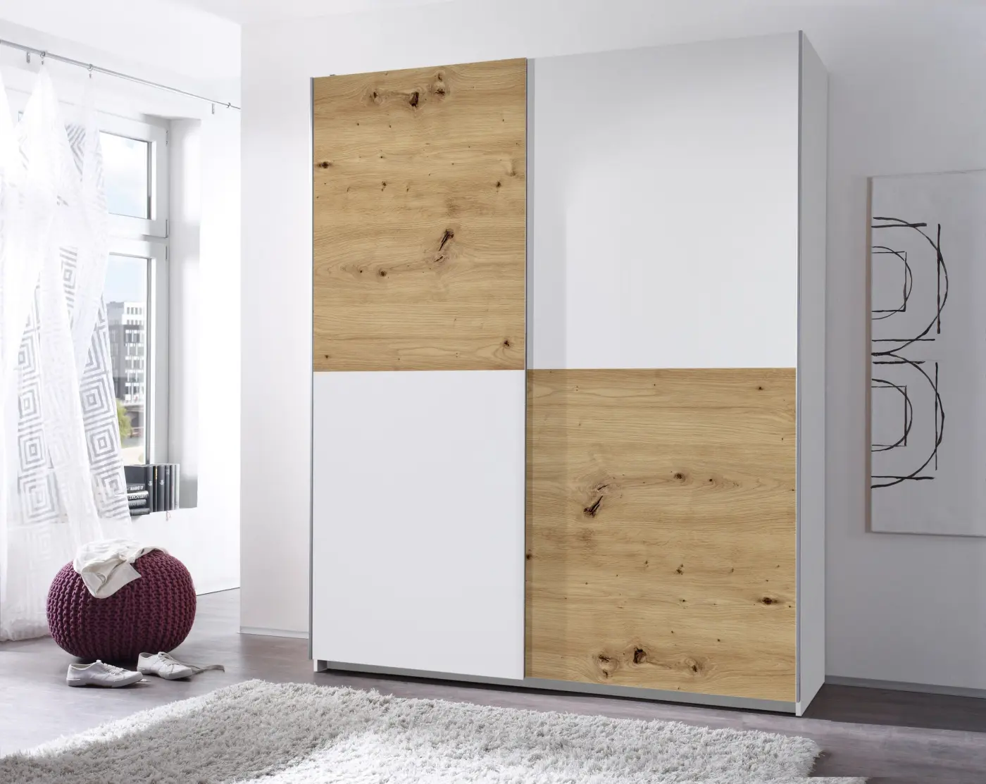 Kleiderschrank Time 2-türig 