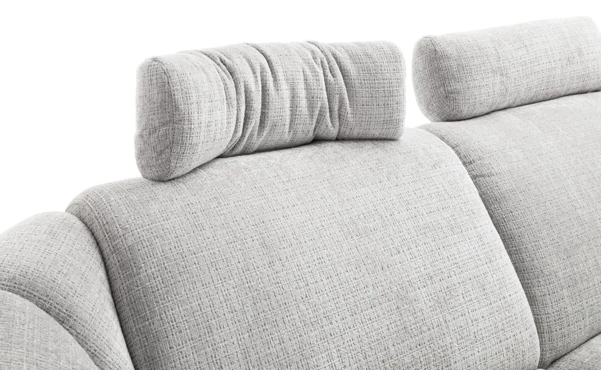 Sofa Kinsale hellgrau inkl. elektr. Relaxfunktion