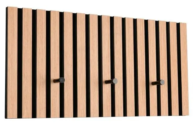 Wandgarderobe Grace Artisan Eiche/schwarz 60 x 30 cm