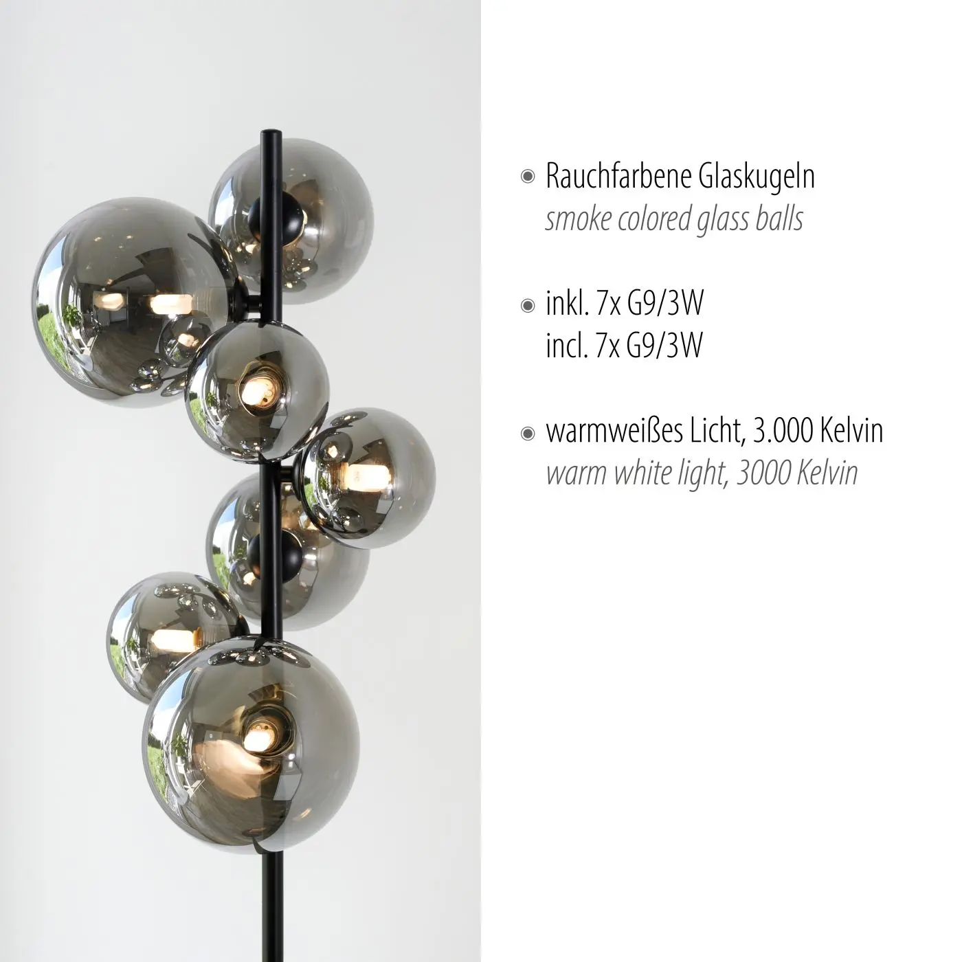 Stehleuchte Popsicle schwarz 