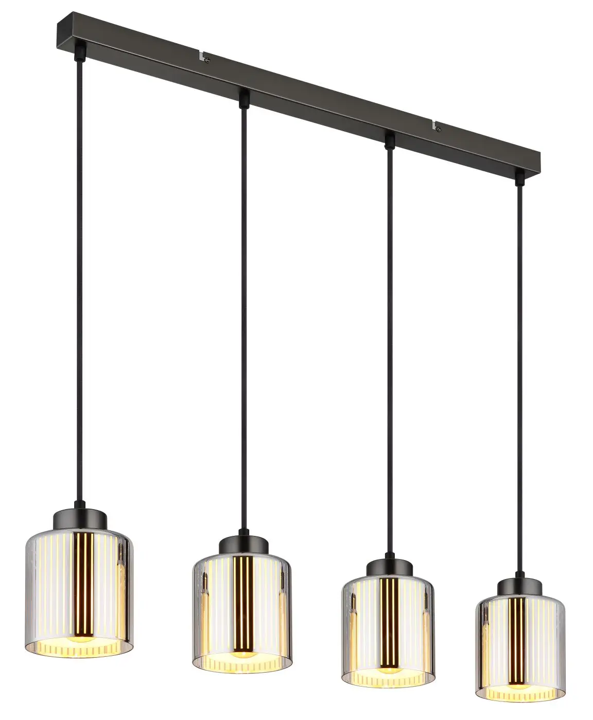 Pendelleuchte Felicia schwarz-chrom