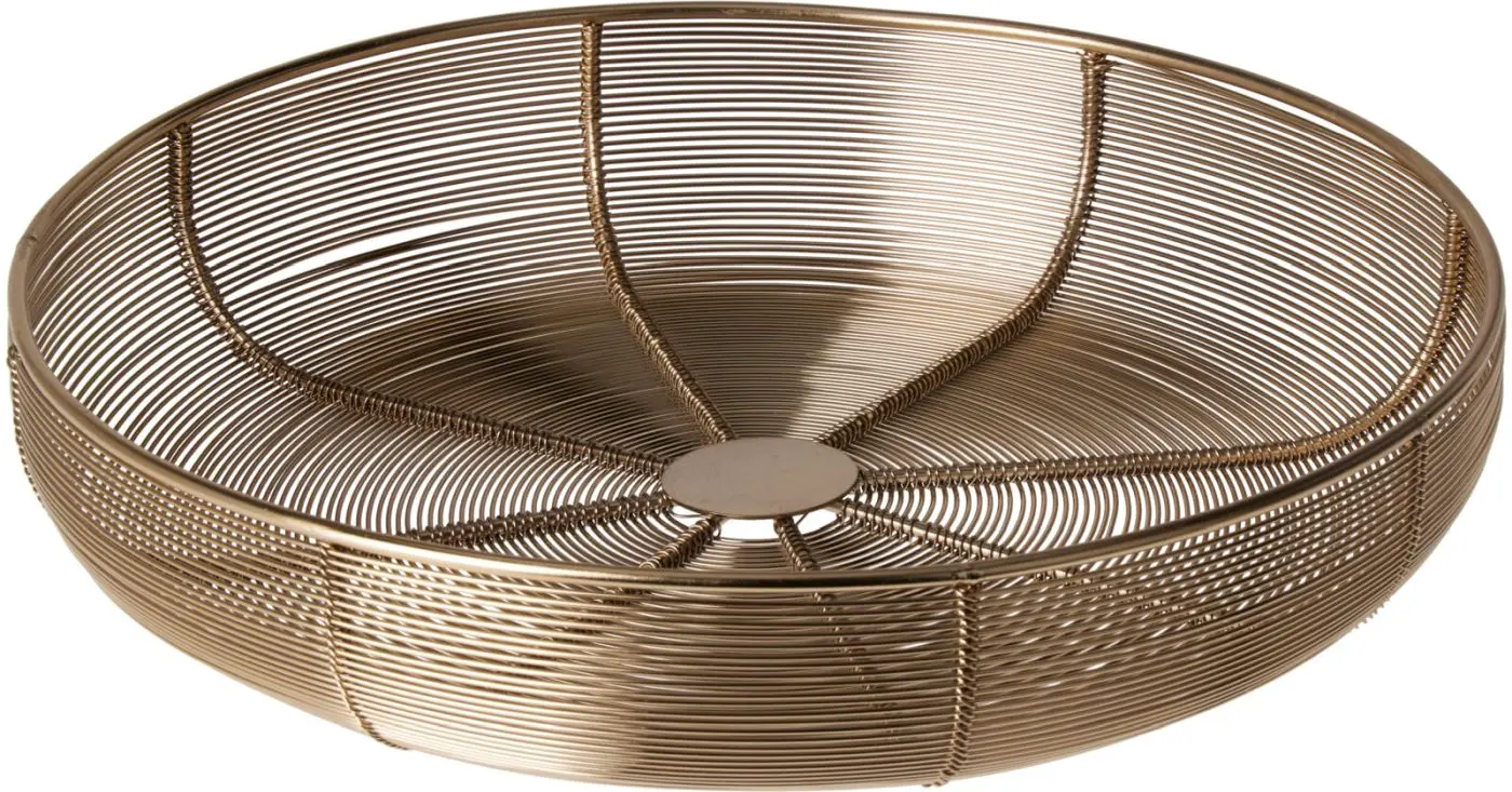 Deko Schale 31 cm gold