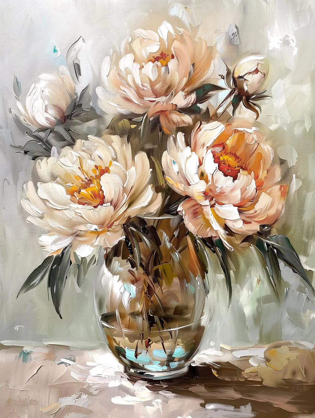 Leinwandbild Vase 60 x 80 cm
