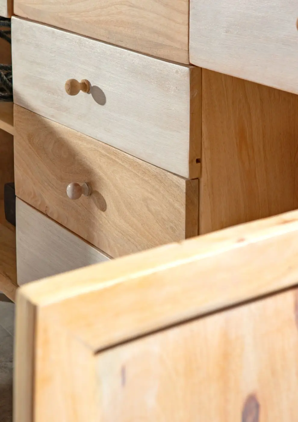 Sideboard Kata Mango massiv/weiß