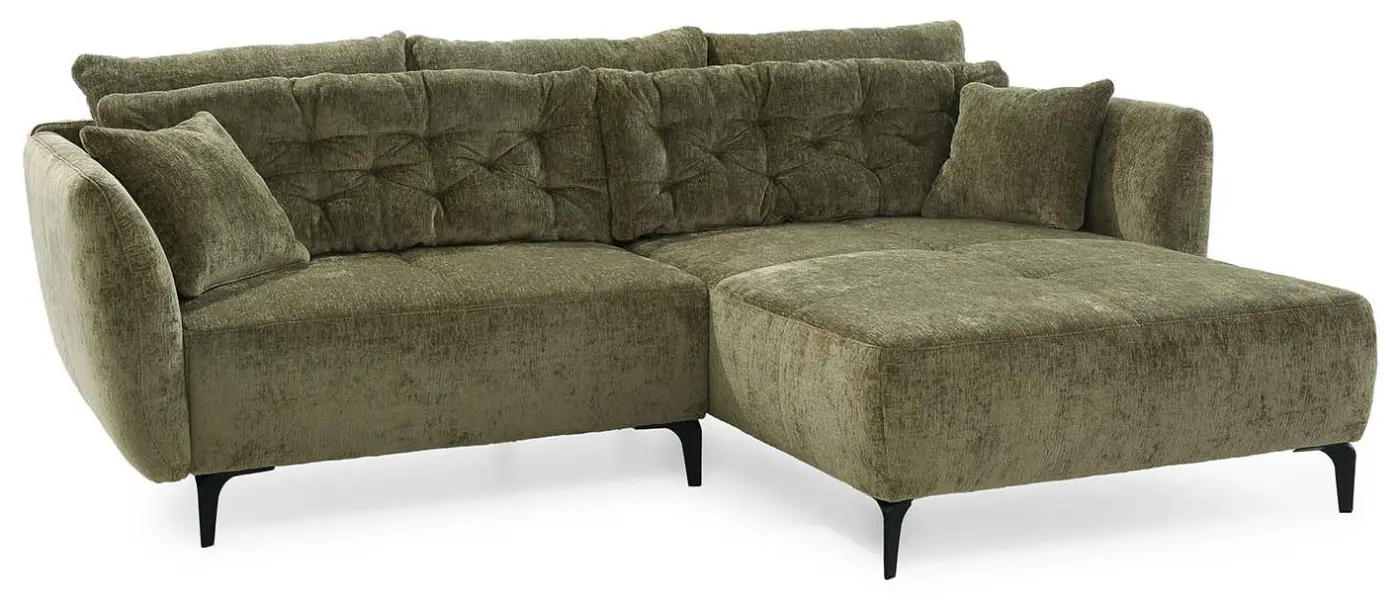 Wohnlandschaft Salo Chenille grün