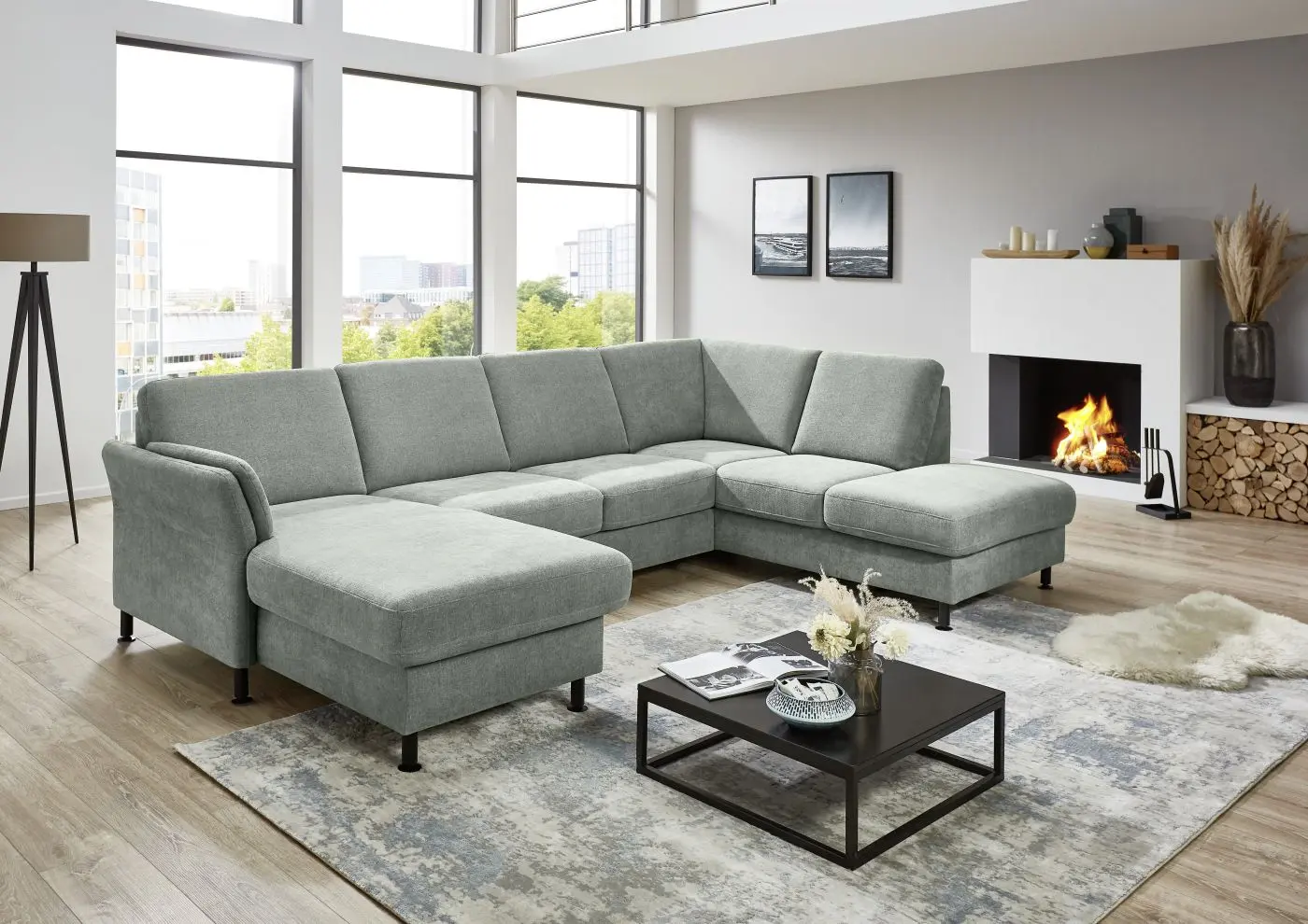 Wohnlandschaft couchliebe. LS404520 ice Basismodell