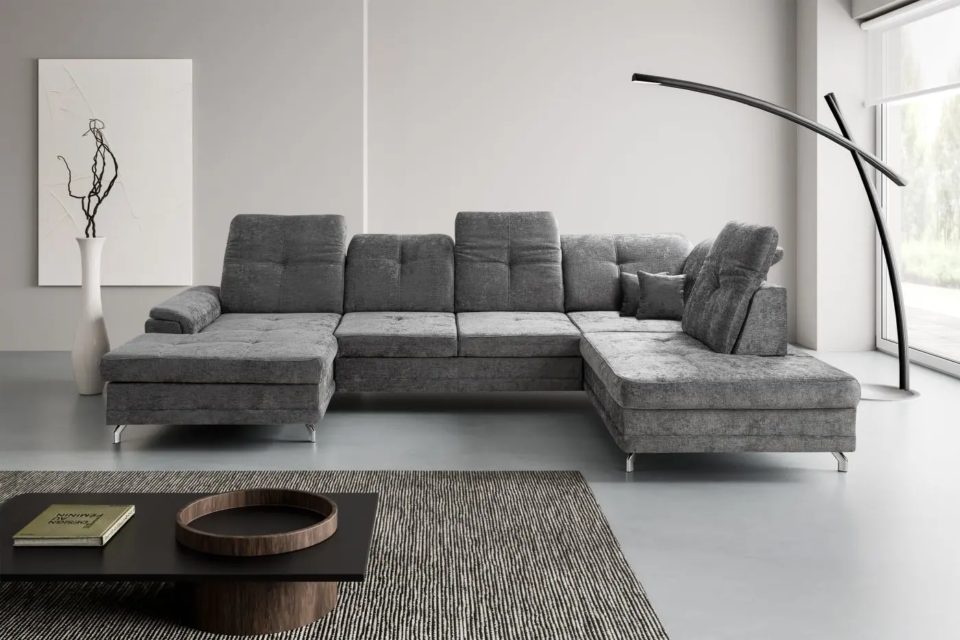 Wohnlandschaft Brigitte grau