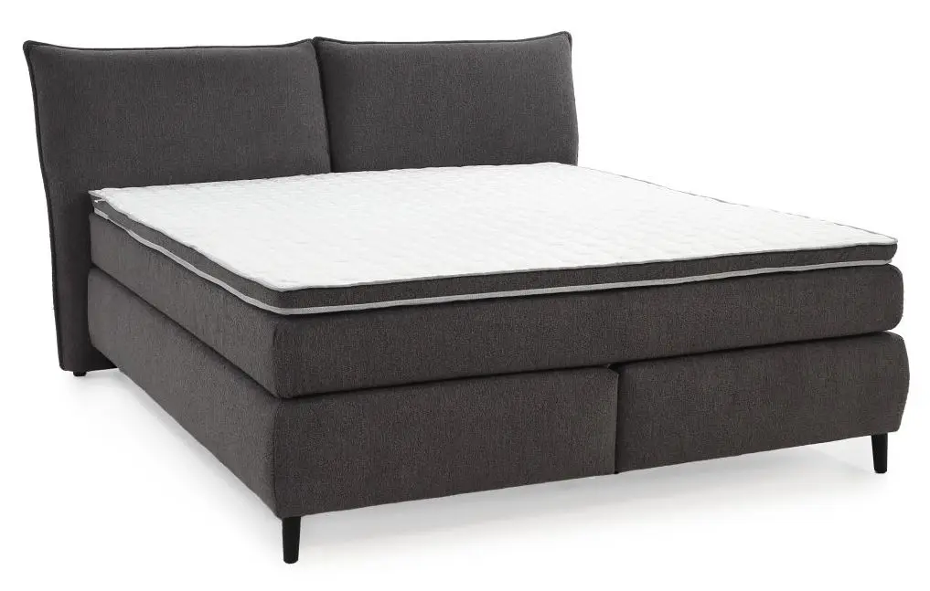 Boxspringbett Hacienda 180 x 200 cm grau