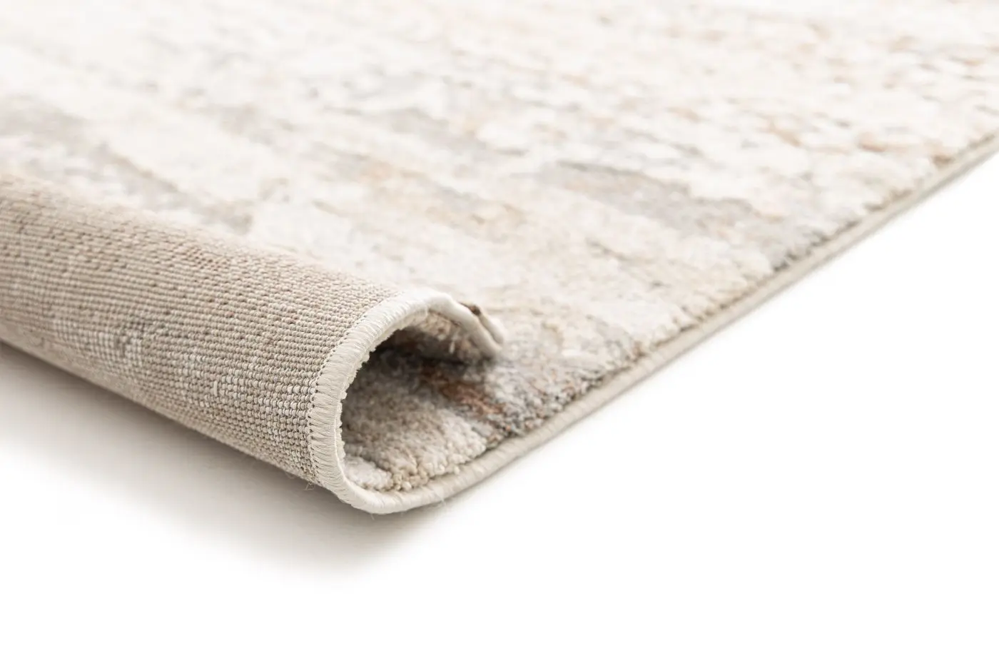 Teppich Resist 80 x 150 cm greige mit Muster