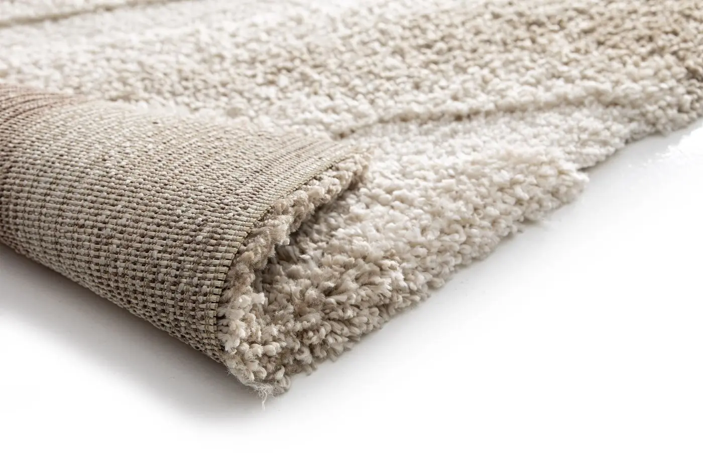 Teppich Embrace 160 × 230 cm beige mit Muster