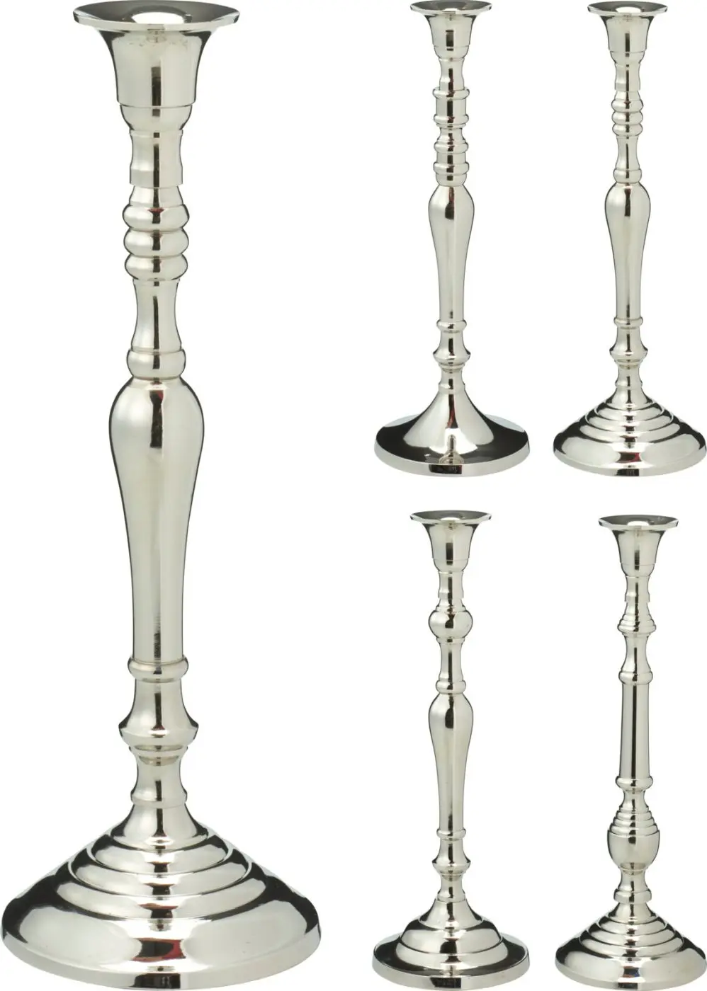 Kerzenständer 29 cm silber 
